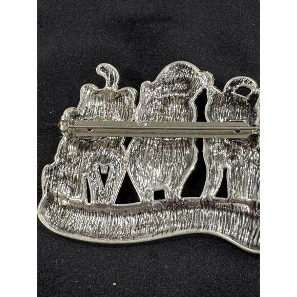 Vintage Christmas Cat Trio Brooch ‘Friends Are The Greatest Gift CP41 - Picture 5 of 5